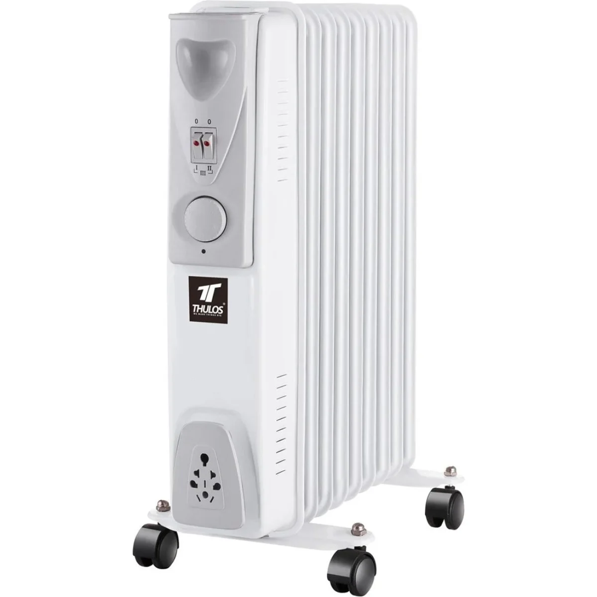 Radiador de aceite Thulos 9 elementos 2000 W Blanco