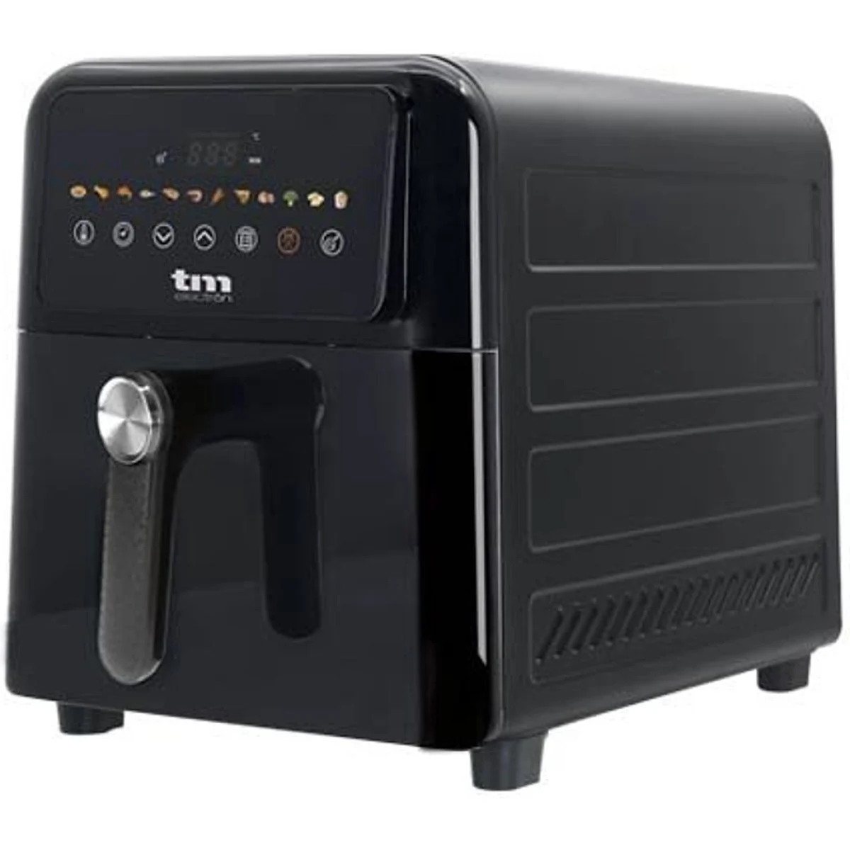 Freidora sin aceite Tm 9 L Doble Resistencia Negra Digital