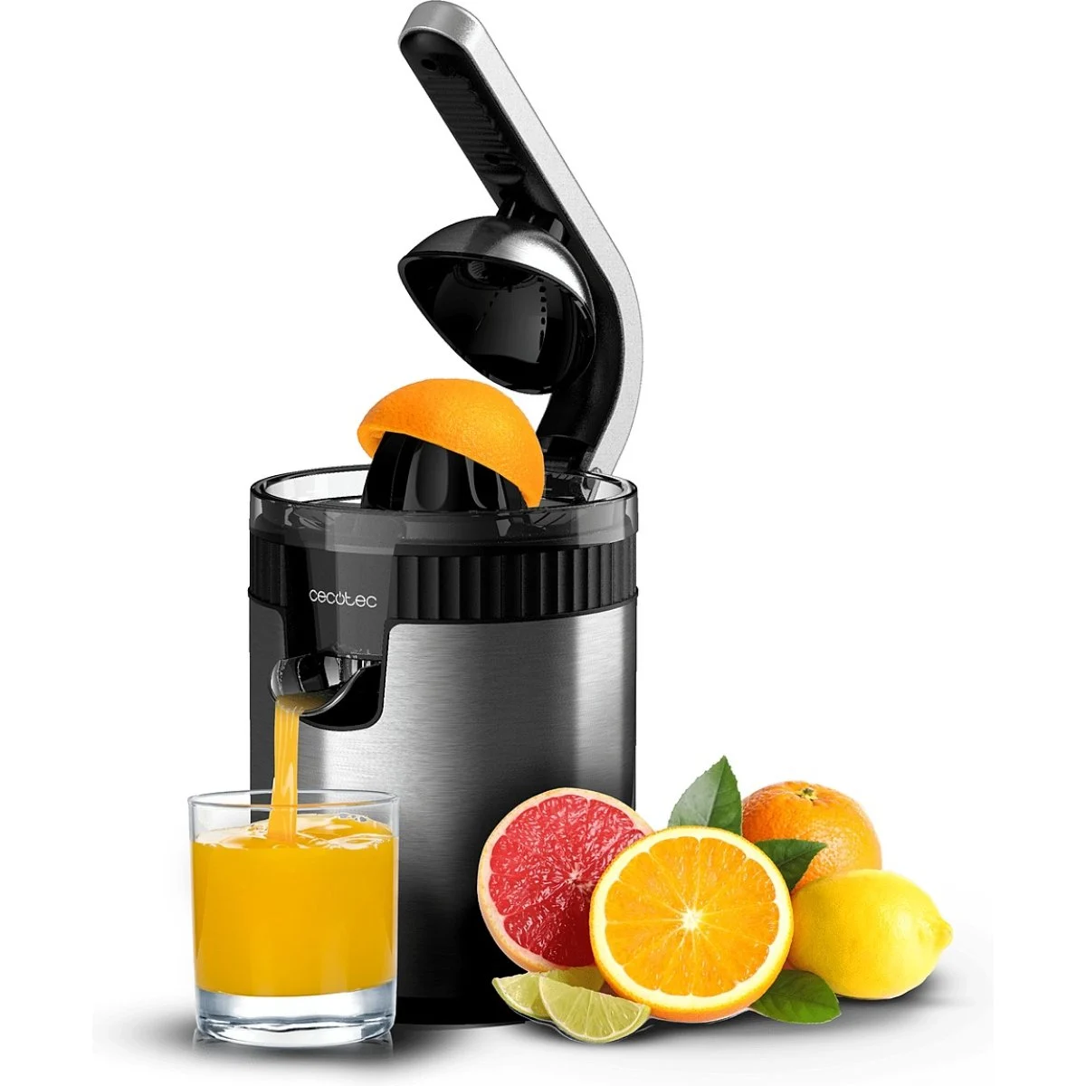 Exprimidor eléctrico Cecotec Xqueeze RetroJuice 600 600 W Acero Inox