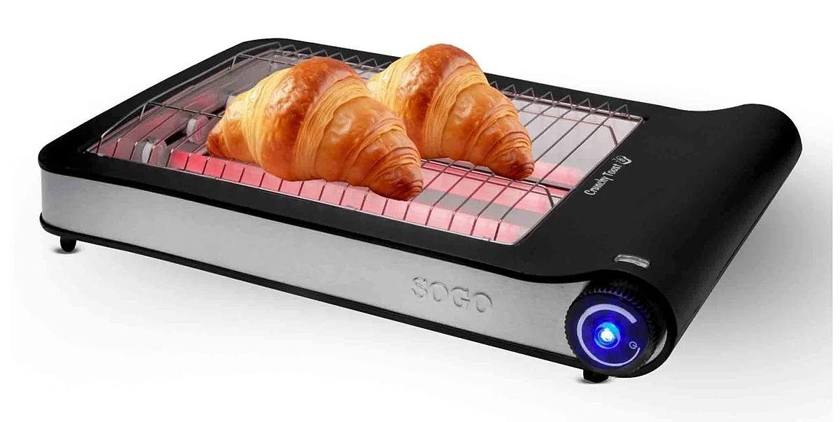 Tostador Sogo SS5313 4 Rebanadas 900 W Negro Acero Inoxidable