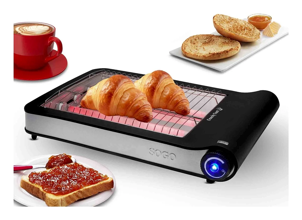 Tostador Sogo SS5313 4 Rebanadas 900 W Negro Acero Inoxidable