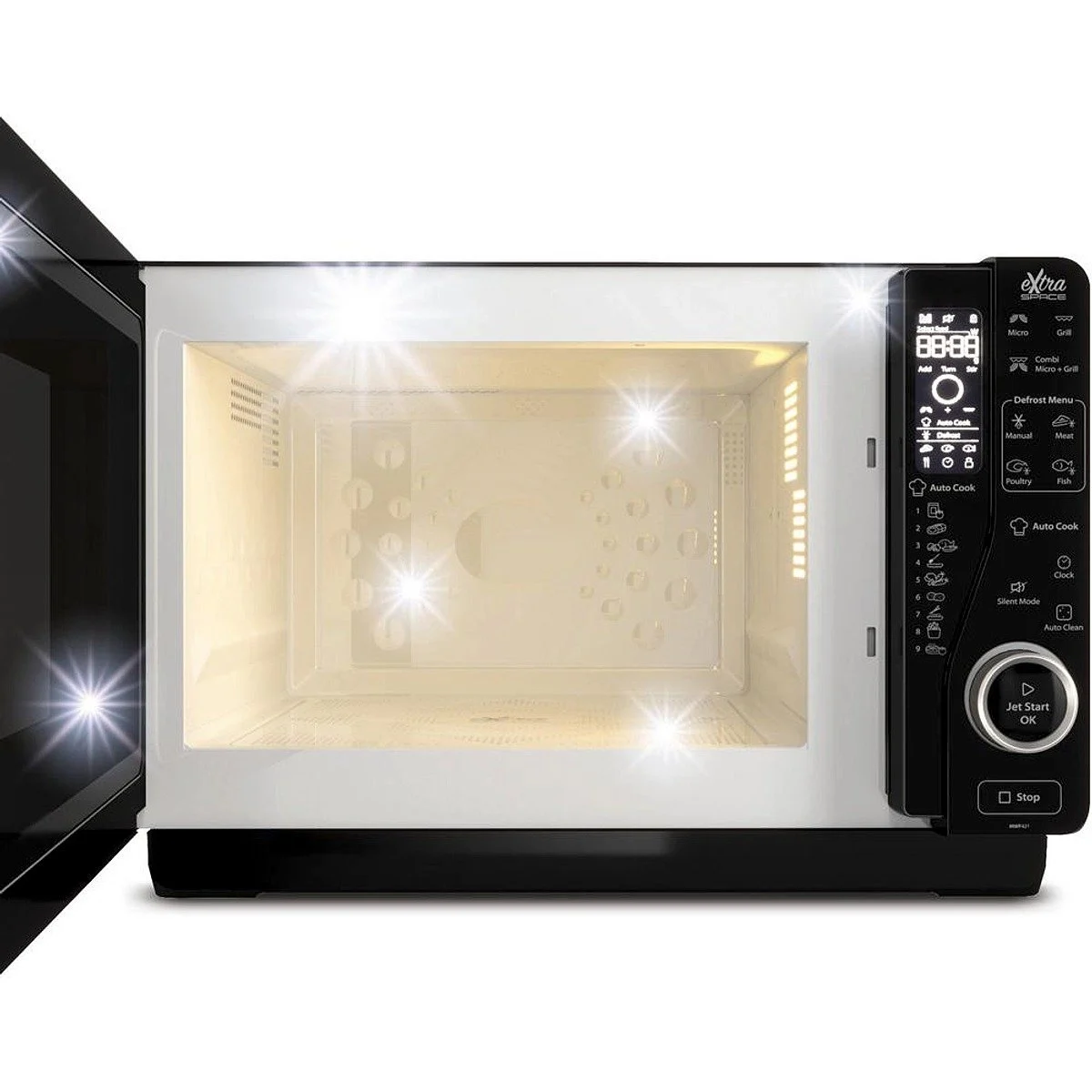 Microondas Whirlpool MWF421BL 25L 800W Grill Negro