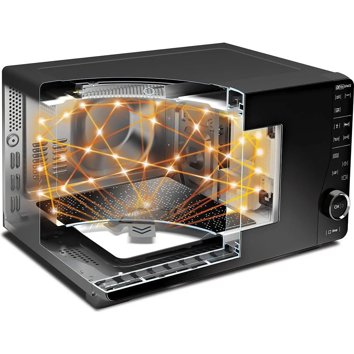 Microondas Whirlpool MWF421BL 25L 800W Grill Negro