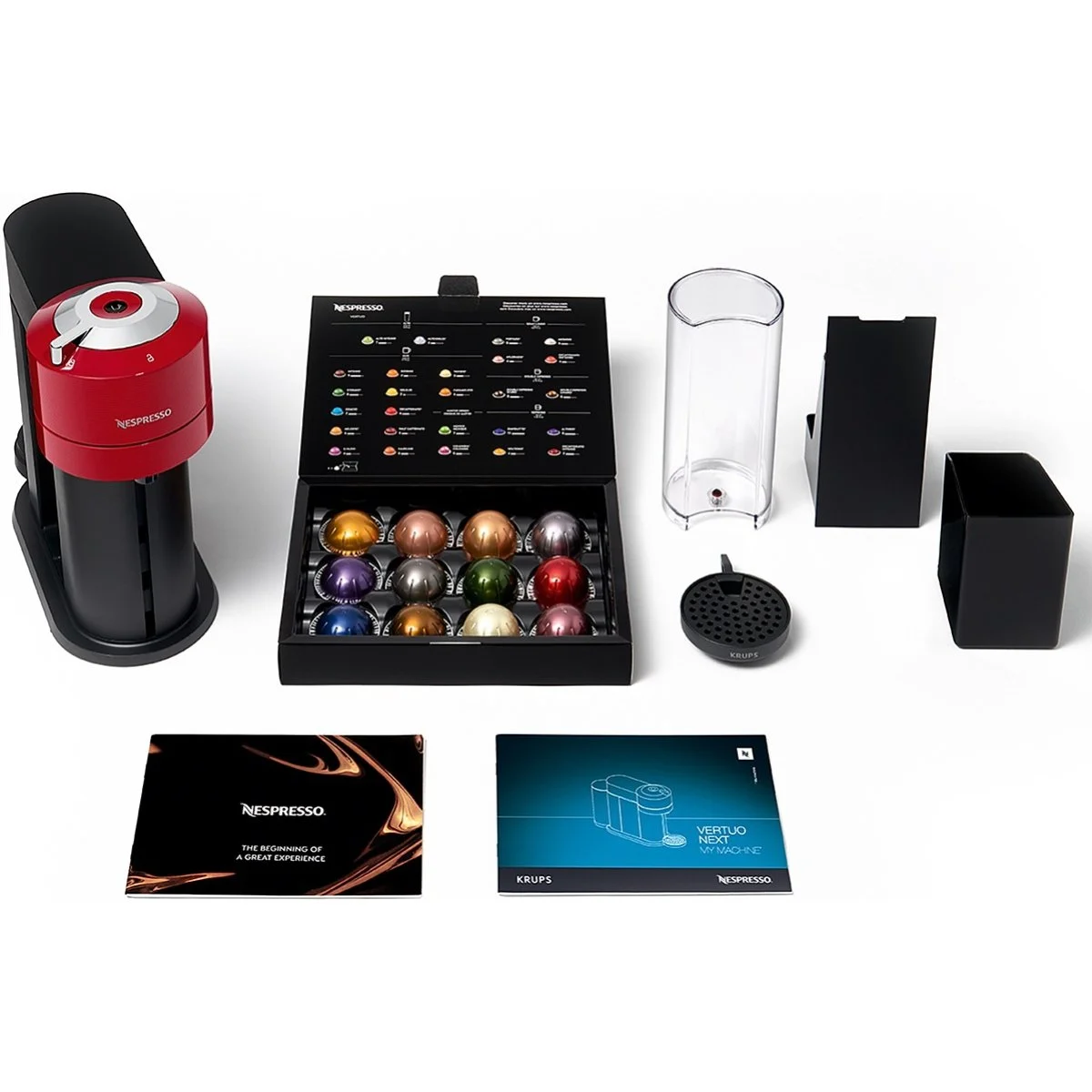 Cafetera Krups Vertuo Next Roja Espresso 1 Taza 1500 W Automática