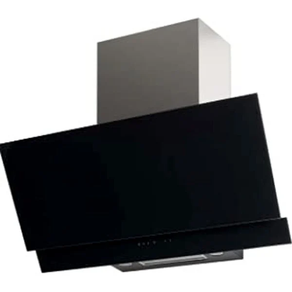 Campana Cata 90 cm Cristal Negro Inclinada 3 Niveles de Extracción