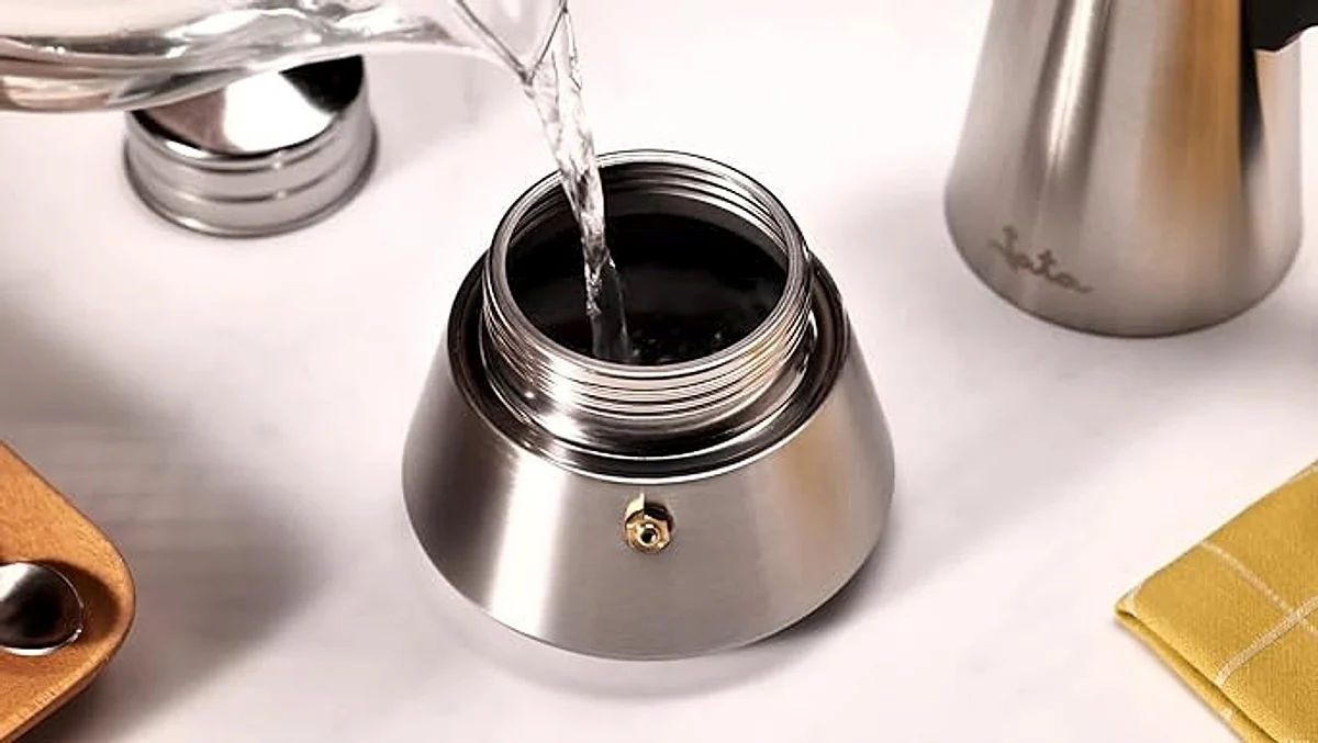Cafetera Italiana Jata CAX106 6 Tazas Acero Inoxidable