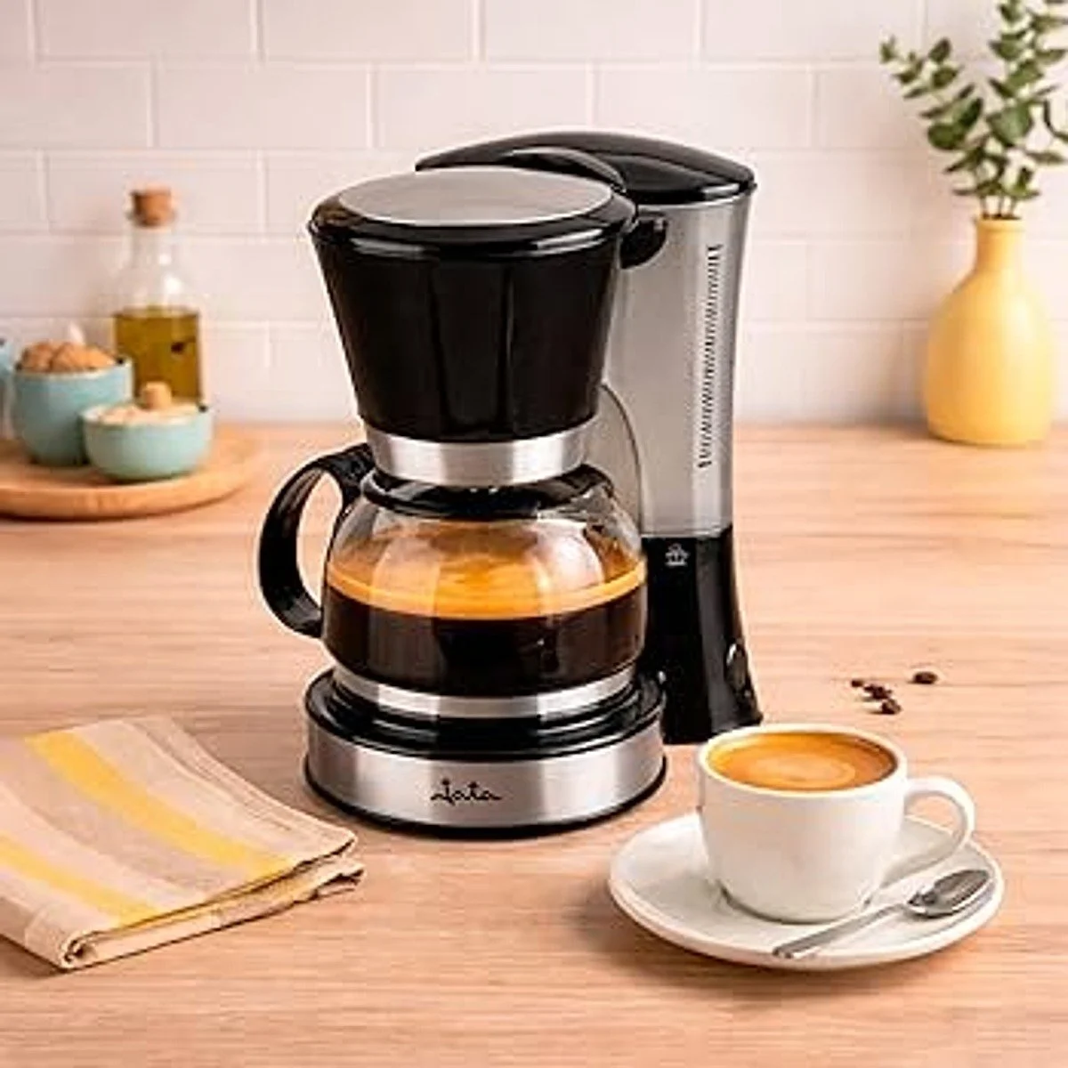 Cafetera Goteo Jata CA288N 8 Tazas Negra