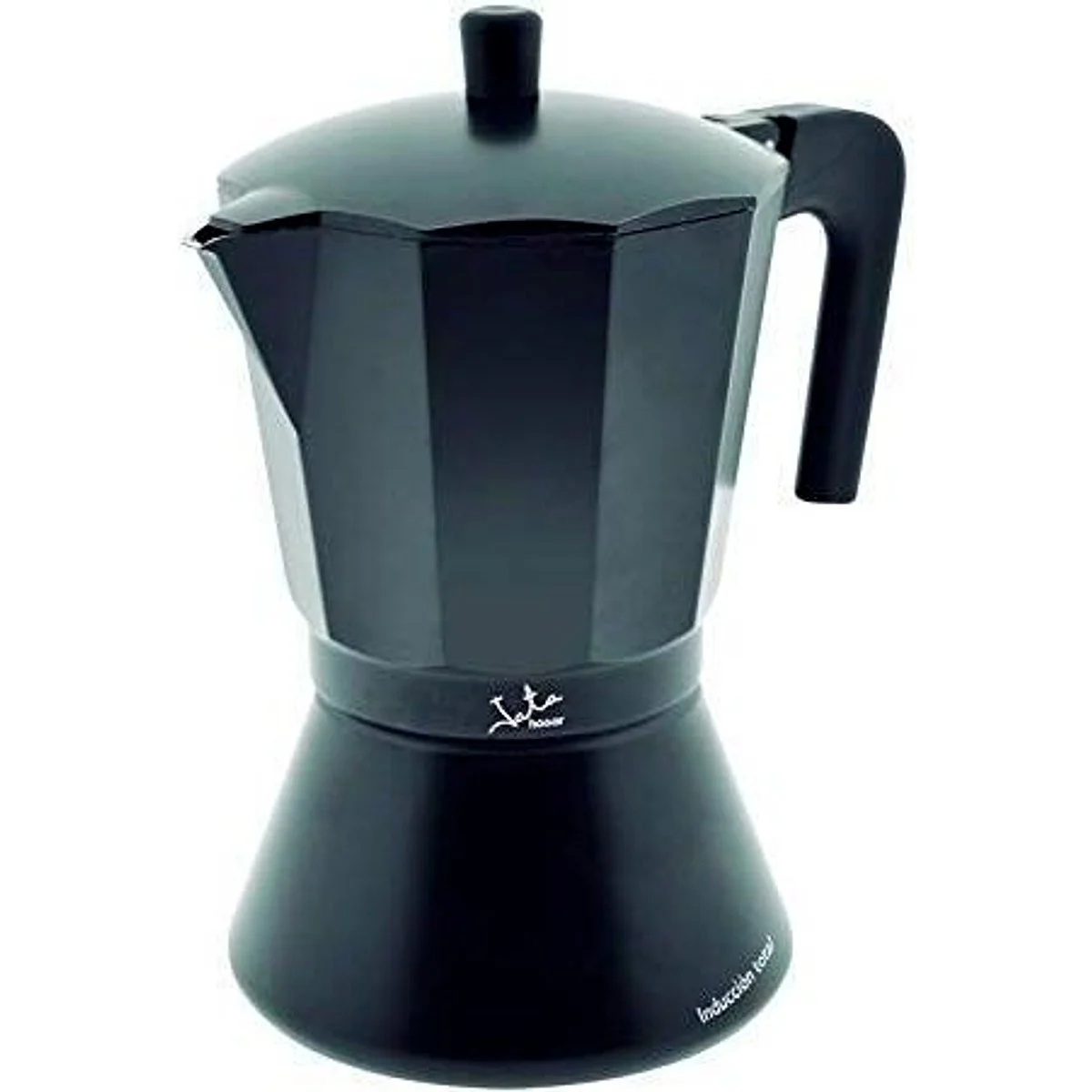 Cafetera Italiana Jata CFI9 9 Tazas Inducción Negra
