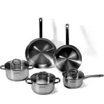 Batería de cocina Becken 8 piezas Inox Antiadherente