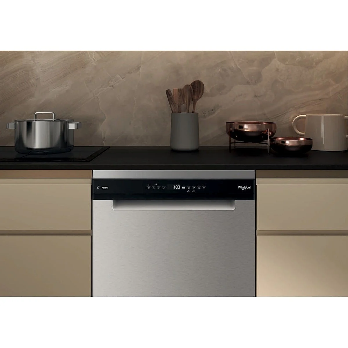 Lavavajillas Whirlpool W7F HP43 X 60 cm Clase C Inox 15 Cubiertos