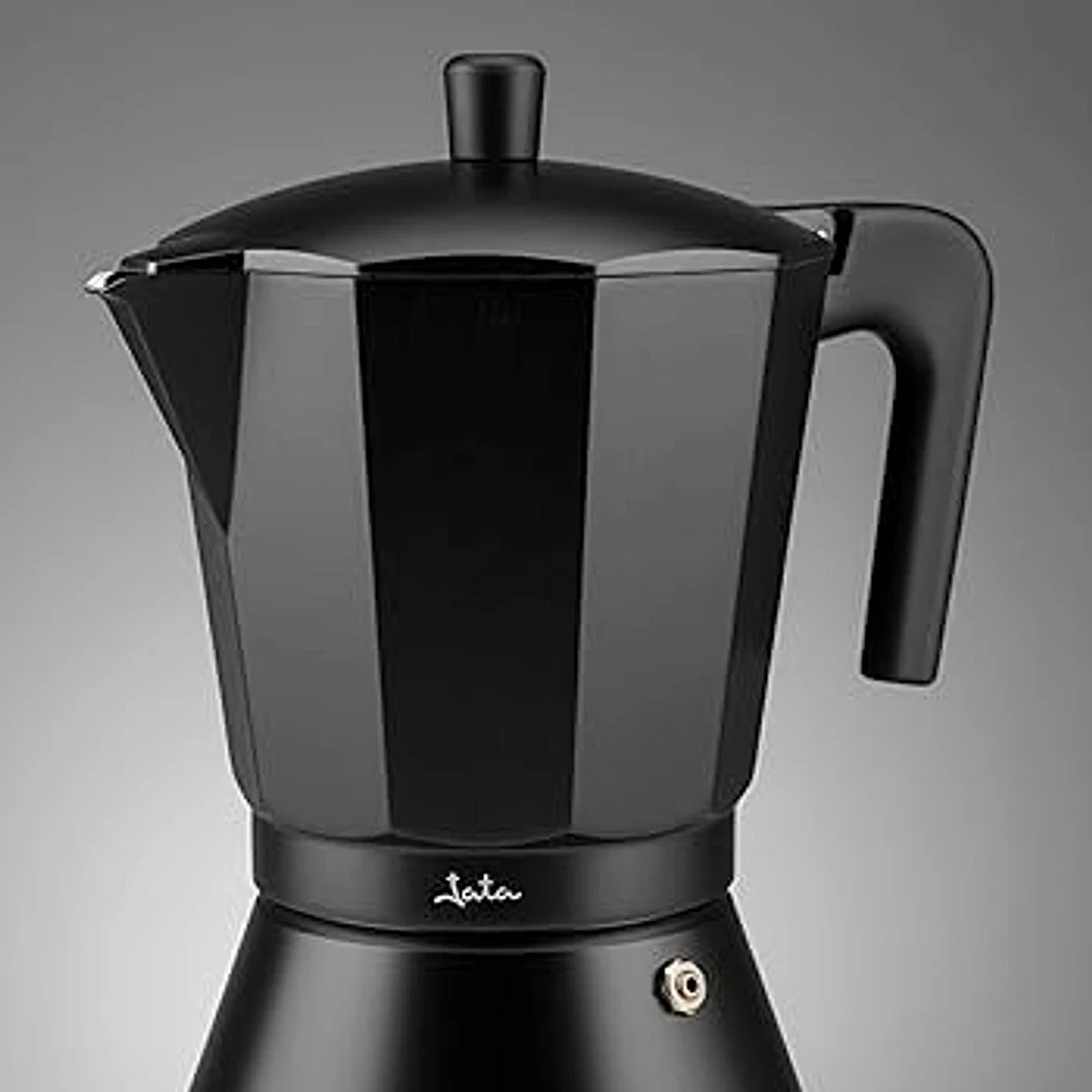 Cafetera Italiana Jata CFI6 6 Tazas Inducción Negra