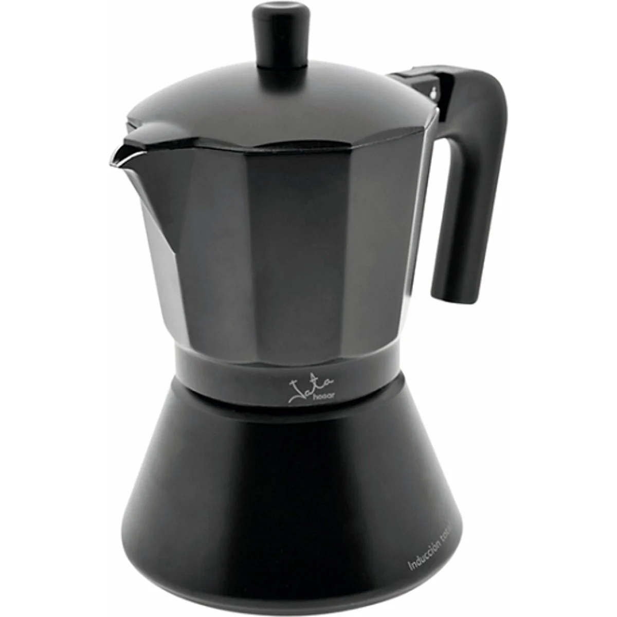 Cafetera Italiana Jata CFI6 6 Tazas Inducción Negra