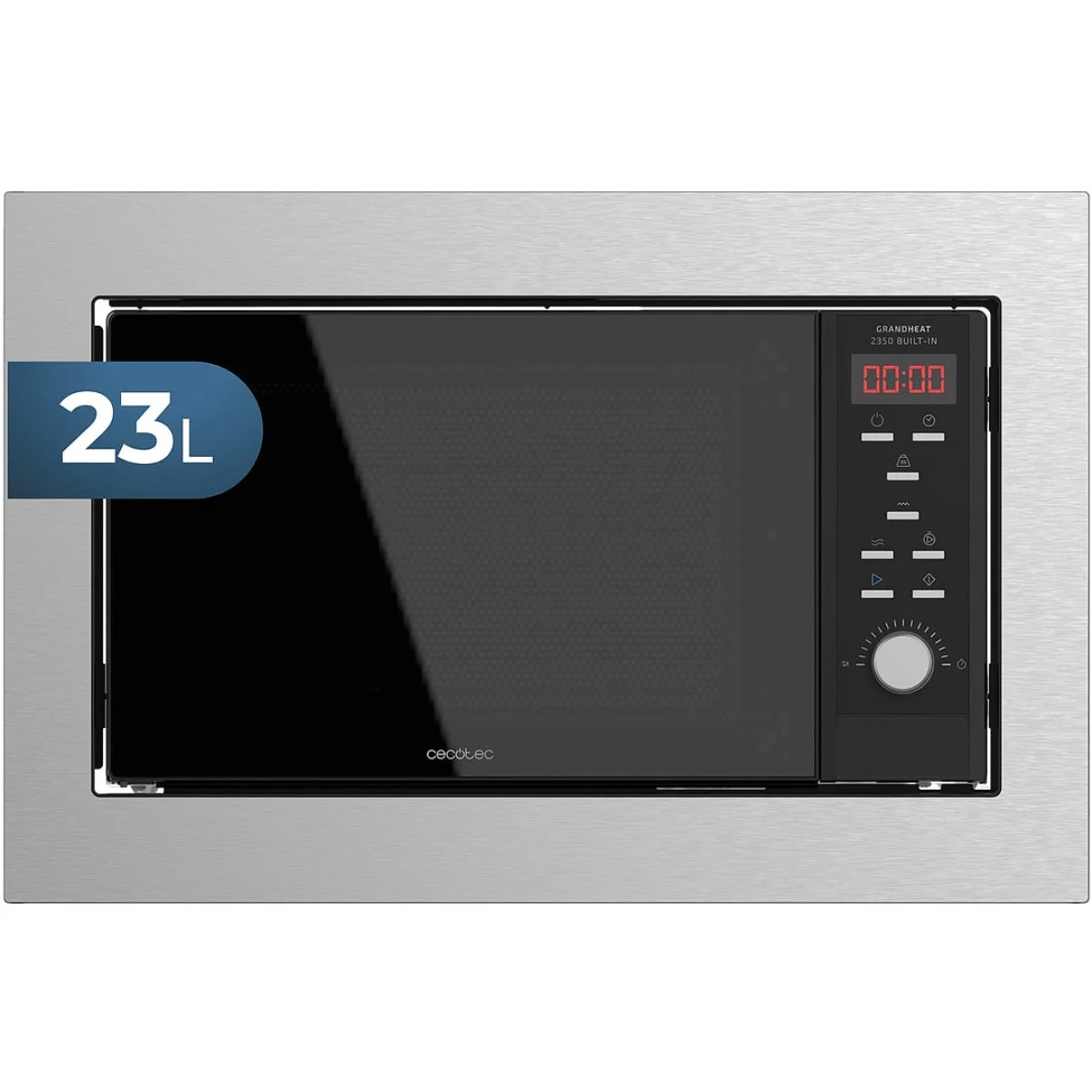 Microondas encastrable Cecotec GrandHeat 2350 23 L 900 W Grill Inox