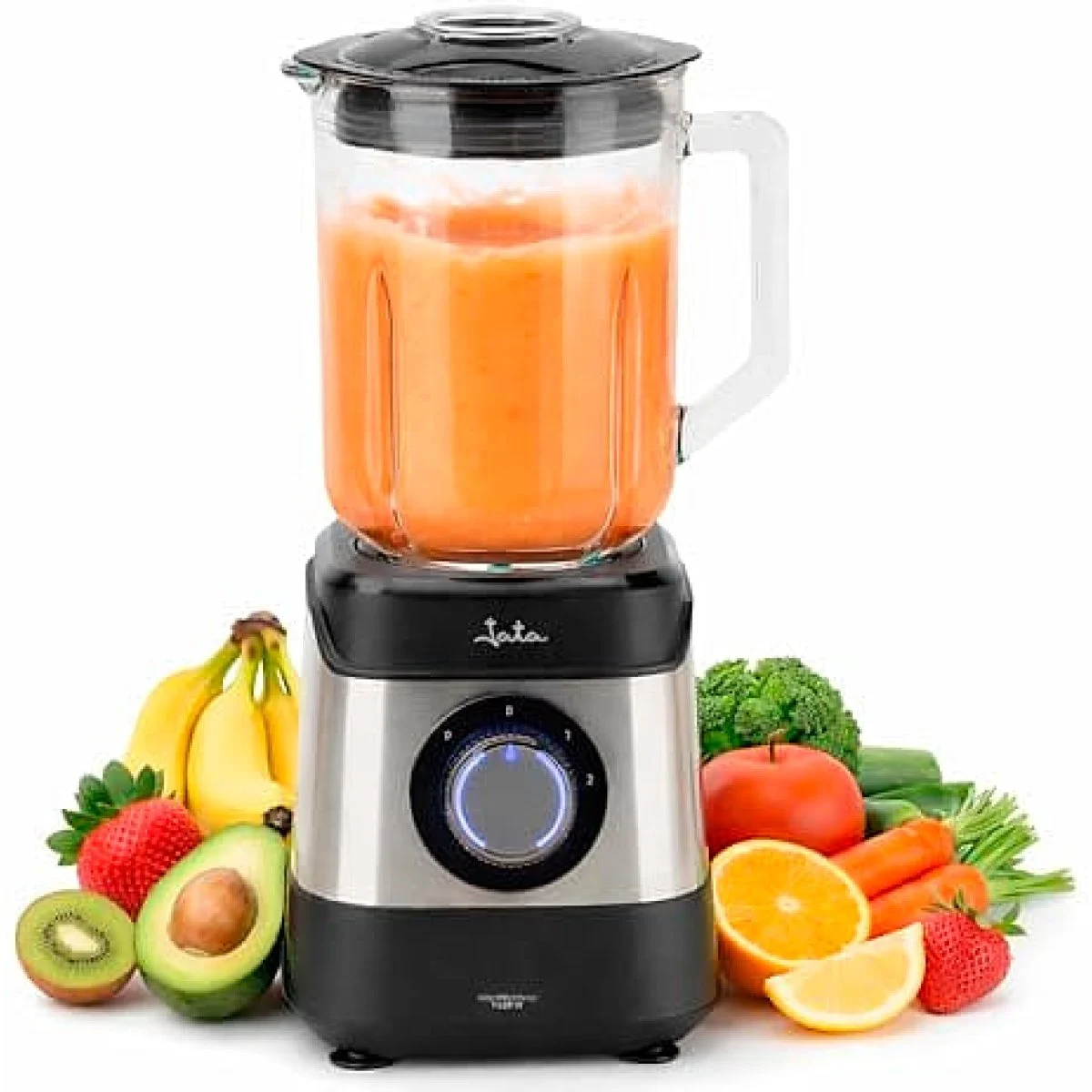 Batidora Jarra Jata 1500 W 1.8 L Negra Inox