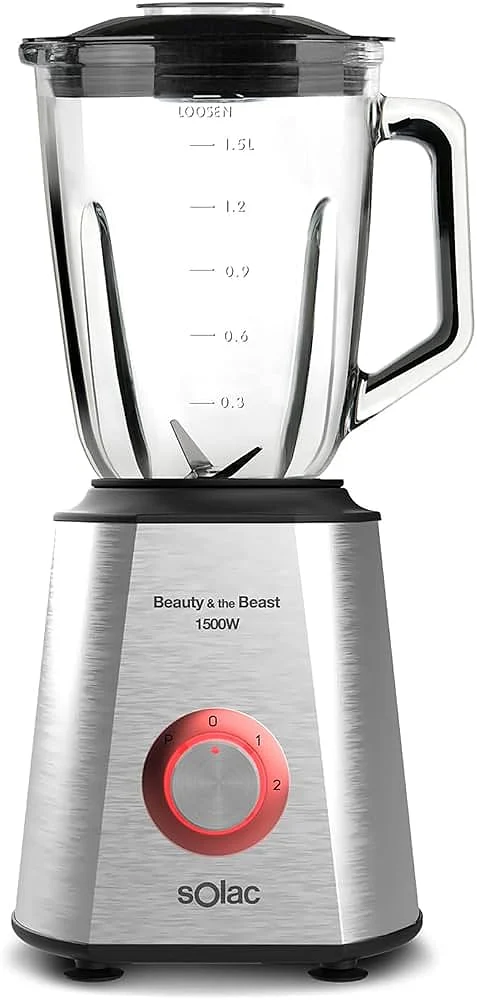 Batidora Jarra Solac 1500W Inox 1.5 L Potente y Eficiente