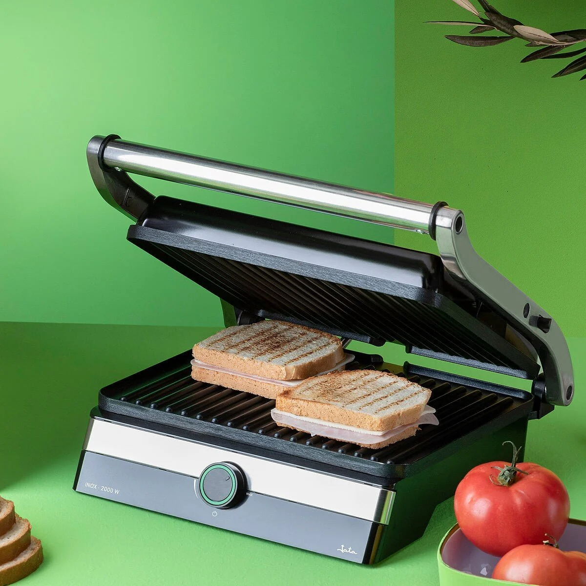 GRILL PANINI JATA 2000 W 29 X 24 INOX