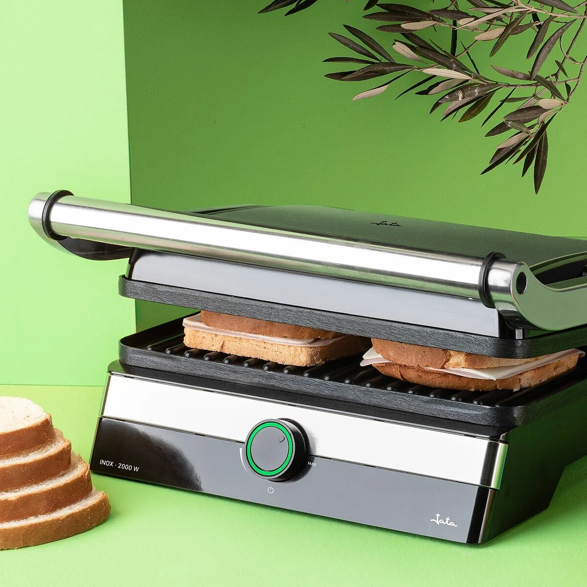 GRILL PANINI JATA 2000 W 29 X 24 INOX