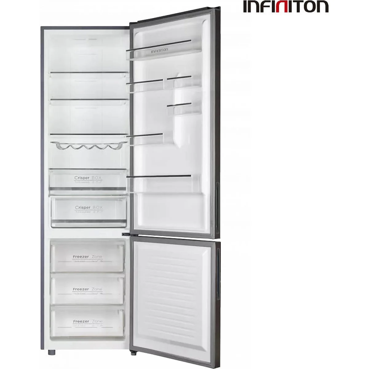Frigorífico Infiniton 1.P 185X60 NF A++ Inox Oscuro