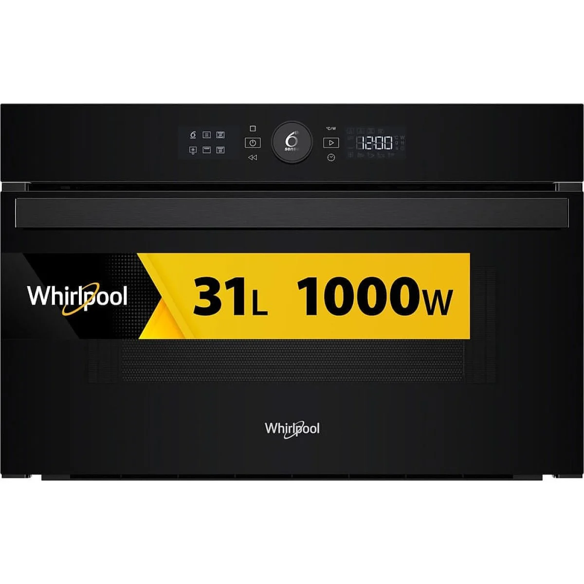 MICROONDAS WHIRLPOOL ENCASTRE NEGRO ABATIBLE 31 L
