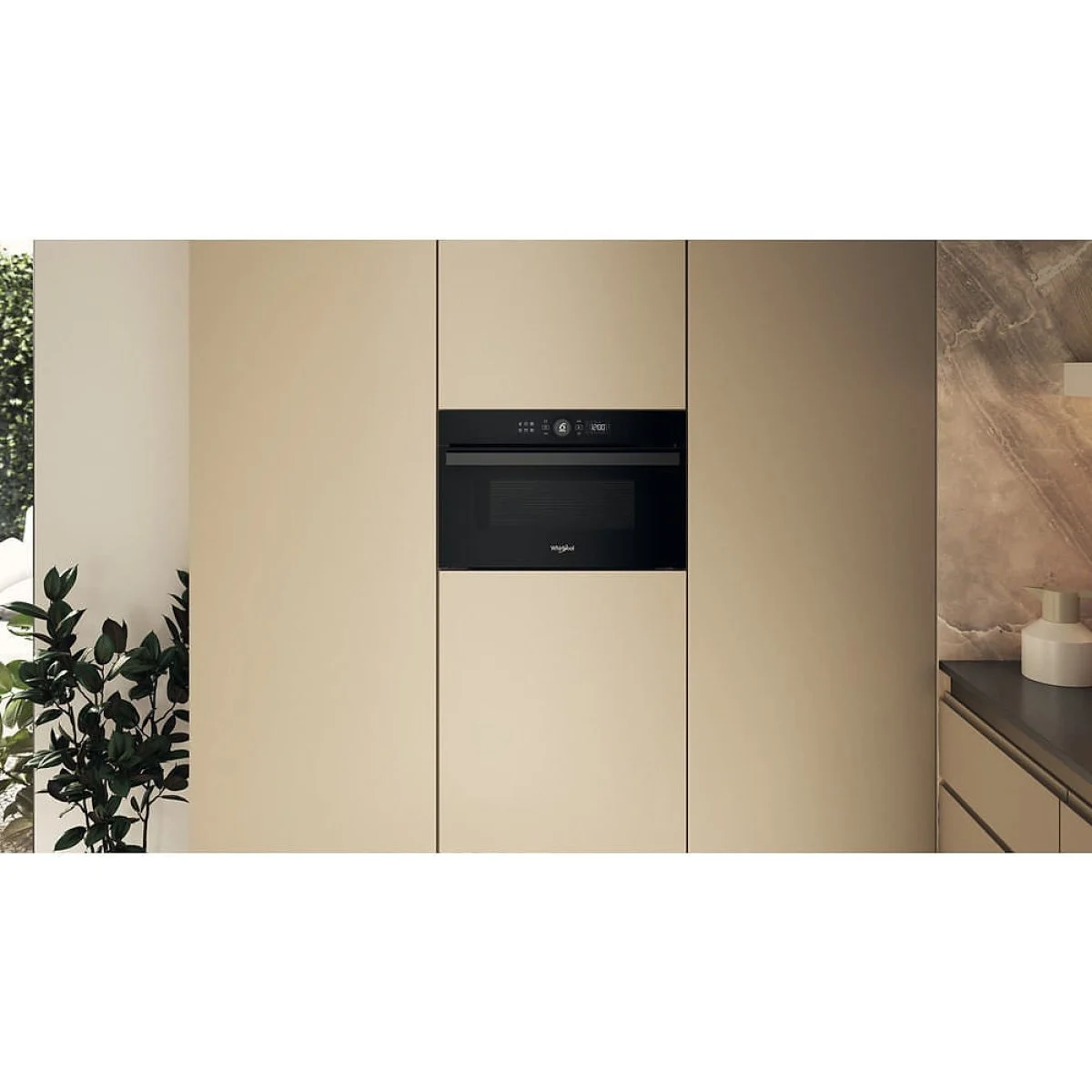 MICROONDAS WHIRLPOOL ENCASTRE NEGRO ABATIBLE 31 L
