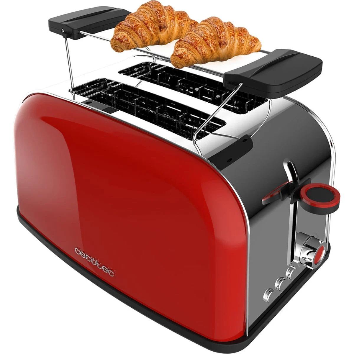 TOSTADOR DOBLE CECOTEC CORTO Toastin' time 850 Red