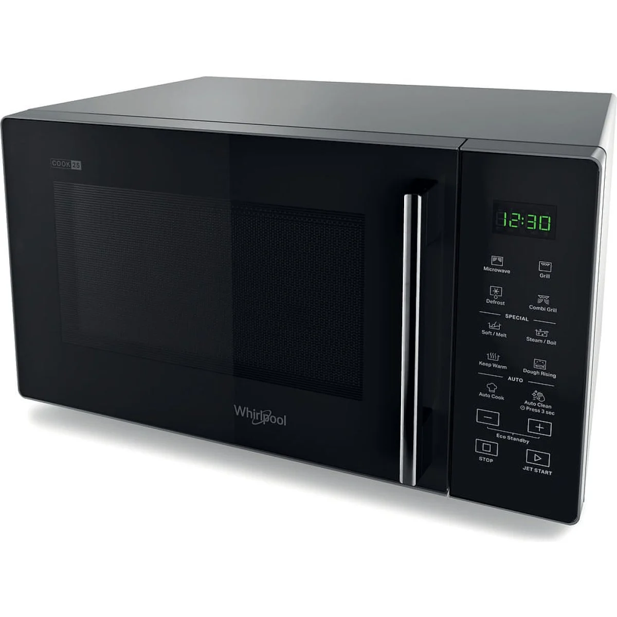 MICROONDAS WHIRLPOOL 25L NEGRO FUN VAPOR