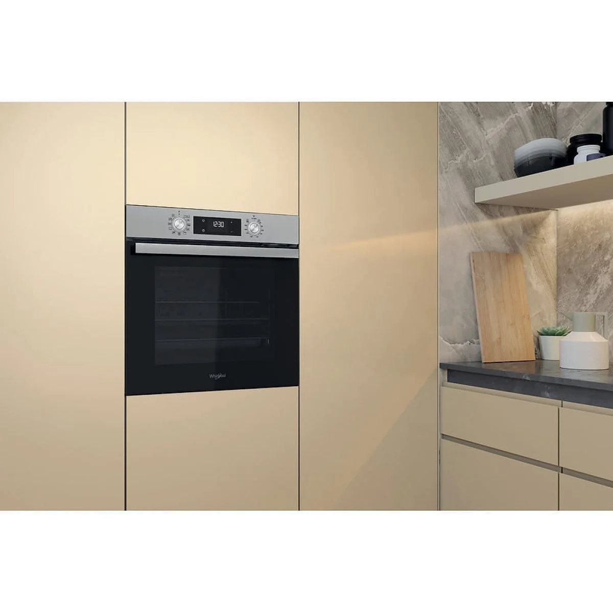 HORNO WHIRLPOOL MULTIFUNCION 71 L INOX A+