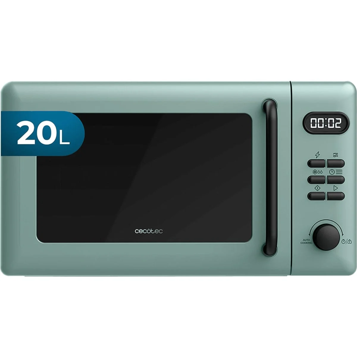MICROONDAS CECOTEC 20 L VERDE GRILL DIGIT Proclean 5110 Green