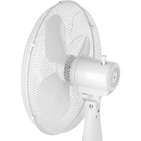 VENTILADOR PIE REDONDO SOGO 40 CM 16" BLANCO 3 ASPAS