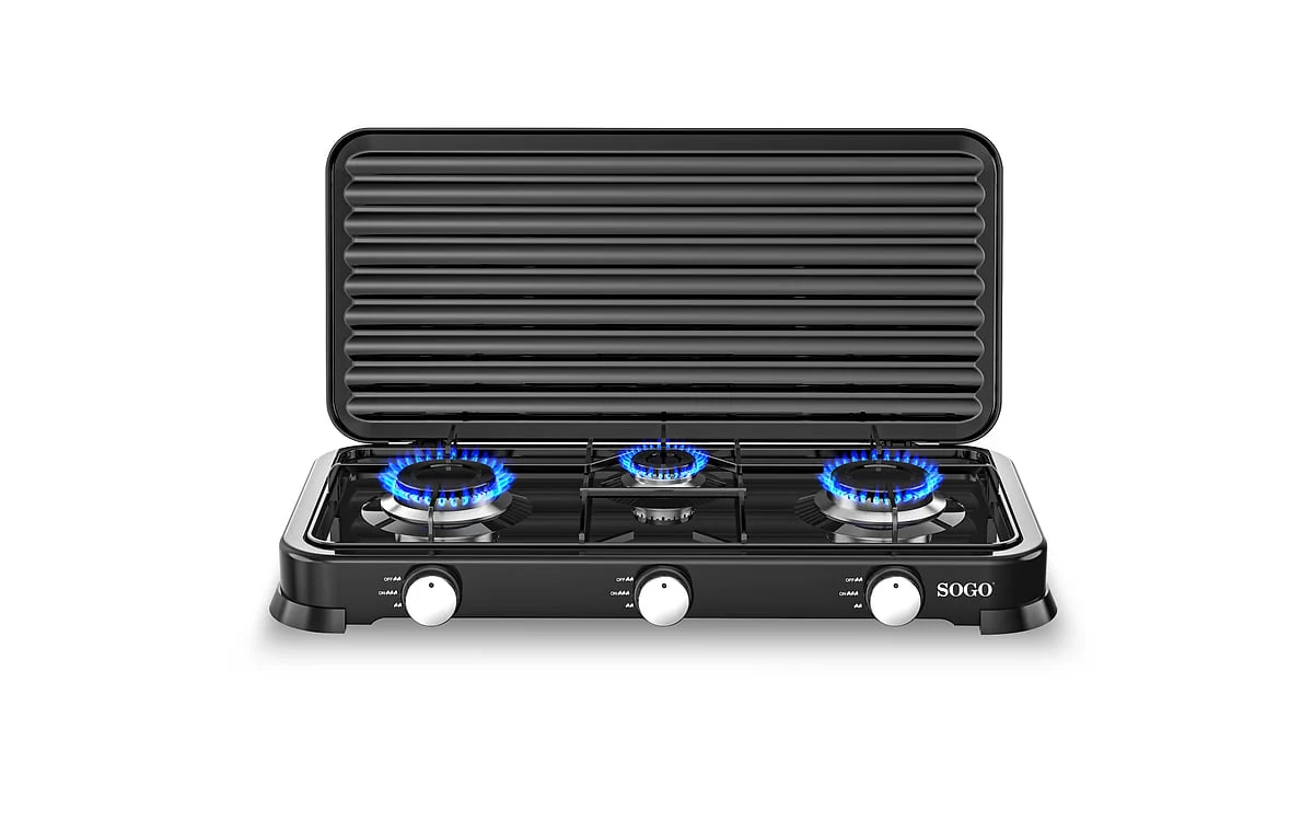 HORNILLO GAS SOGO SOBREMESA 3 F NEGRO