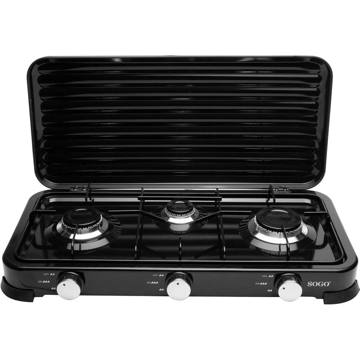 HORNILLO GAS SOGO SOBREMESA 3 F NEGRO