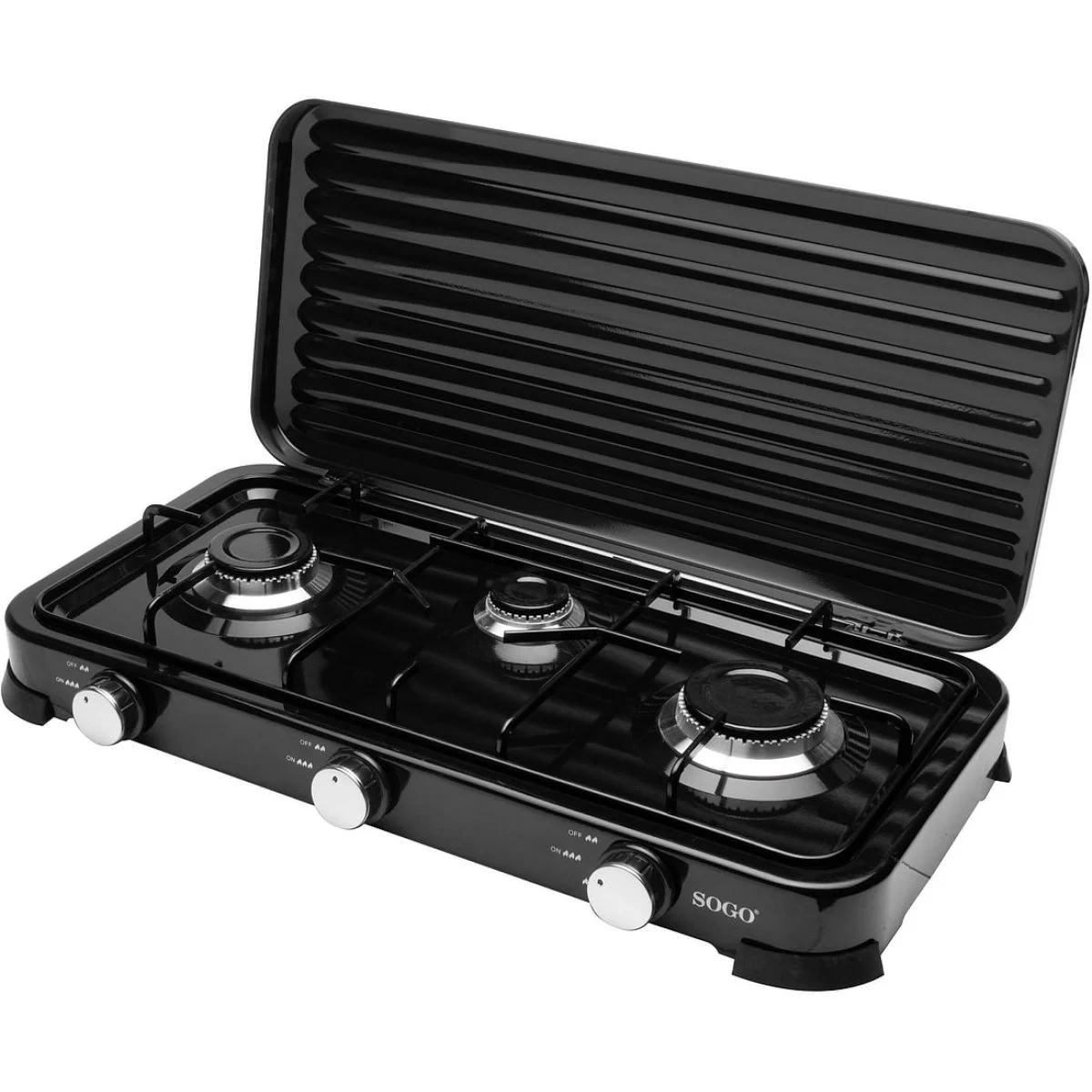 HORNILLO GAS SOGO SOBREMESA 3 F NEGRO