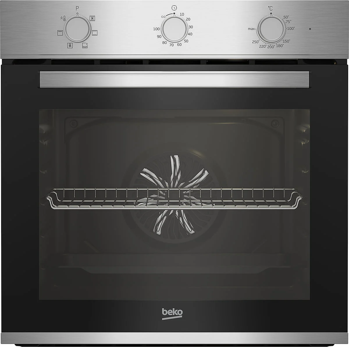 HORNO BEKO MULTIFUNCION INOX 3 MANDOS