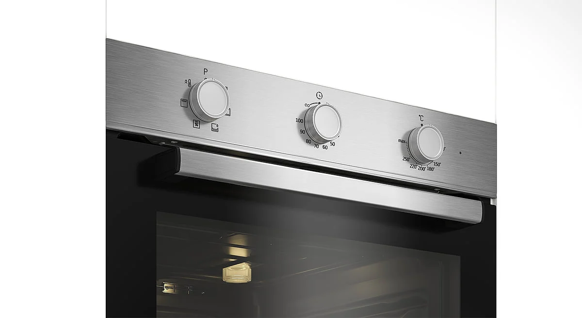 HORNO BEKO MULTIFUNCION INOX 3 MANDOS
