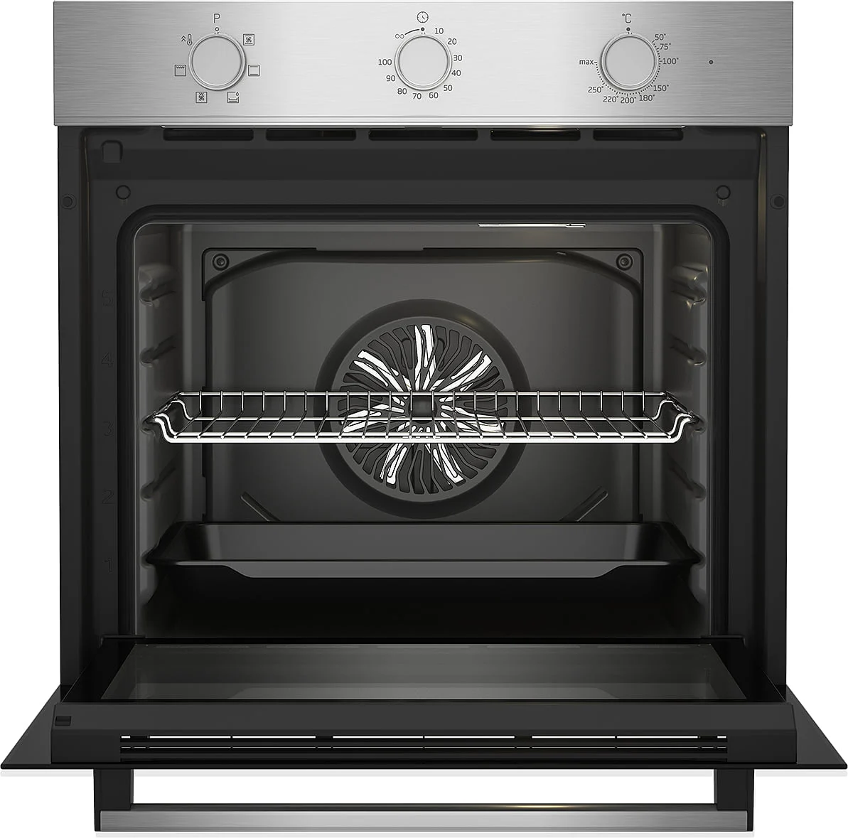 HORNO BEKO MULTIFUNCION INOX 3 MANDOS