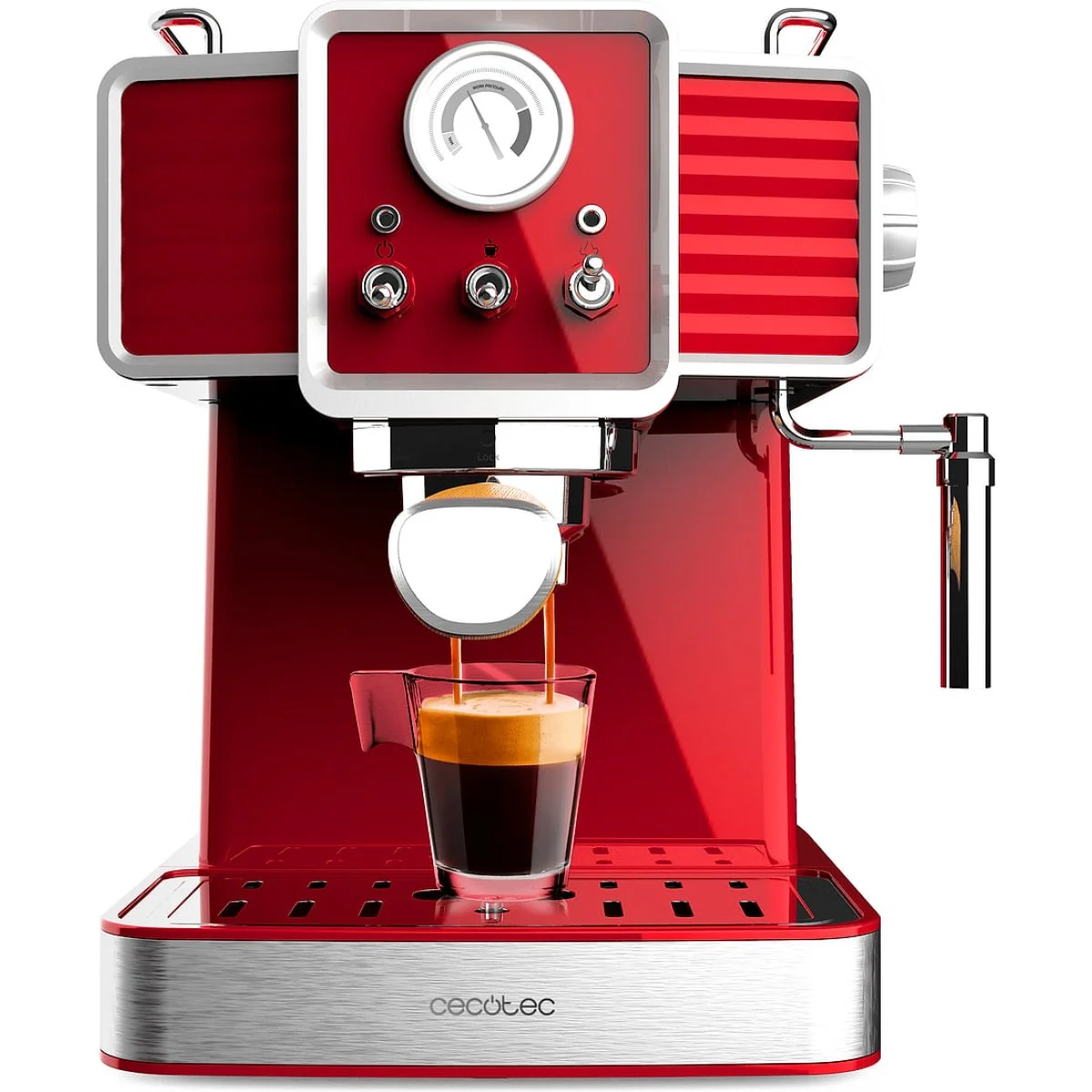 CAFETERA EXPRESSO CECOTEC RETRO ROJA