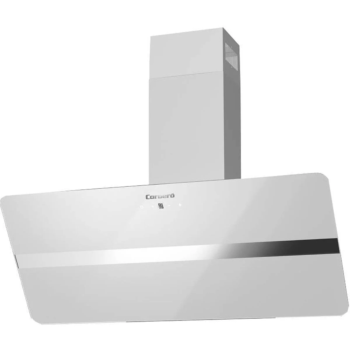 Campana Cristal Corbero VICTORIA960W 90 cm 594 m3/h Clase A Blanca