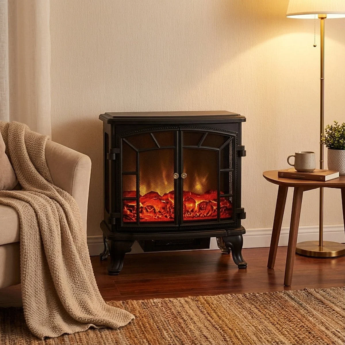 Chimenea Eléctrica Thulos TH-CY05 1800W Estilo Decorativo