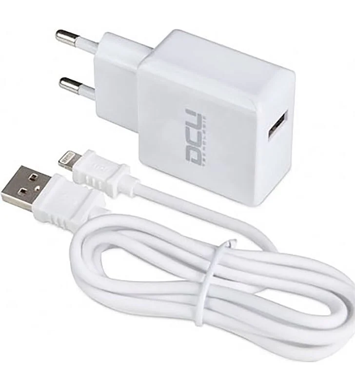 Cargador DCU 5V 2.4A + Cable Lightning 1m