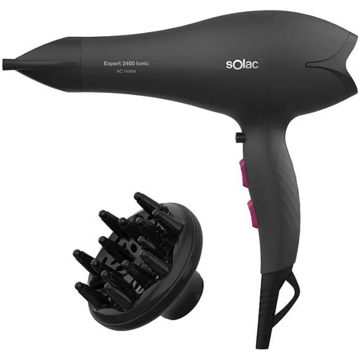 Secador de Pelo Solac 2400W Motor AC Ionic