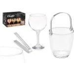 Set 4 Copas Gin Tonic + Cubitera Cristal Vivalto