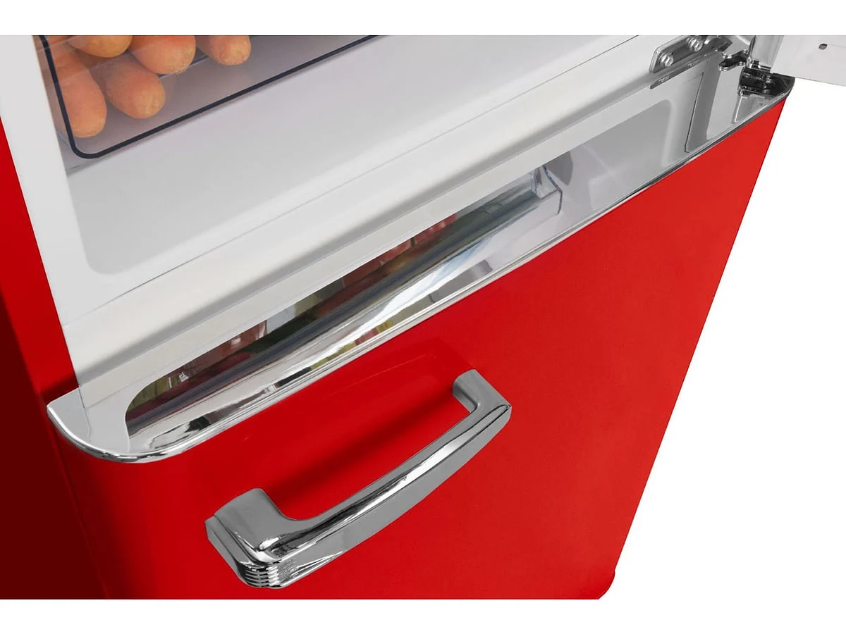 Frigorífico Amica 181x55 A++ Retro Rojo