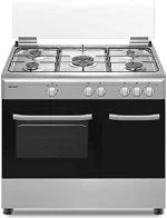 Cocina Infiniton CC9162XPB 5 F + Horno + Portabombonas Inox 90 cm