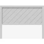 Cabecero de Madera Sara 120x160 Blanco Diseño Elegante