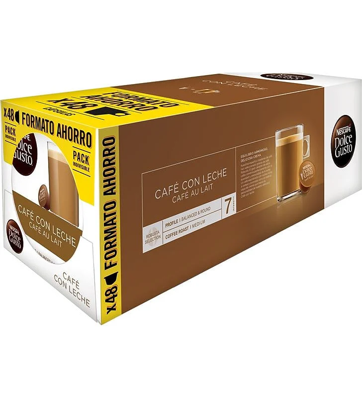 Cápsulas de Café Nescafé Dolce Gusto Café con Leche 16 cápsulas