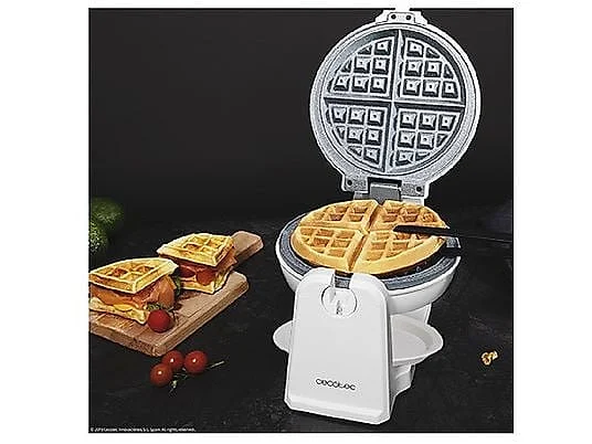 Gofrera Cecotec Circular Gofresstone 1000W Antiadherente