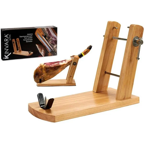 Jamonero Kinvara Doble Brazo Madera Pino