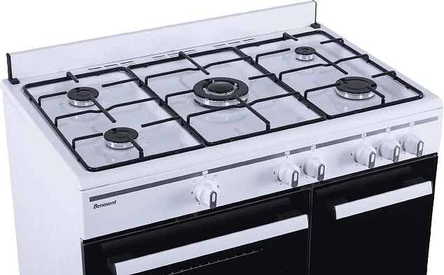 Cocina Benavent C590BSW 5 Fuegos Horno Blanca 90 cm