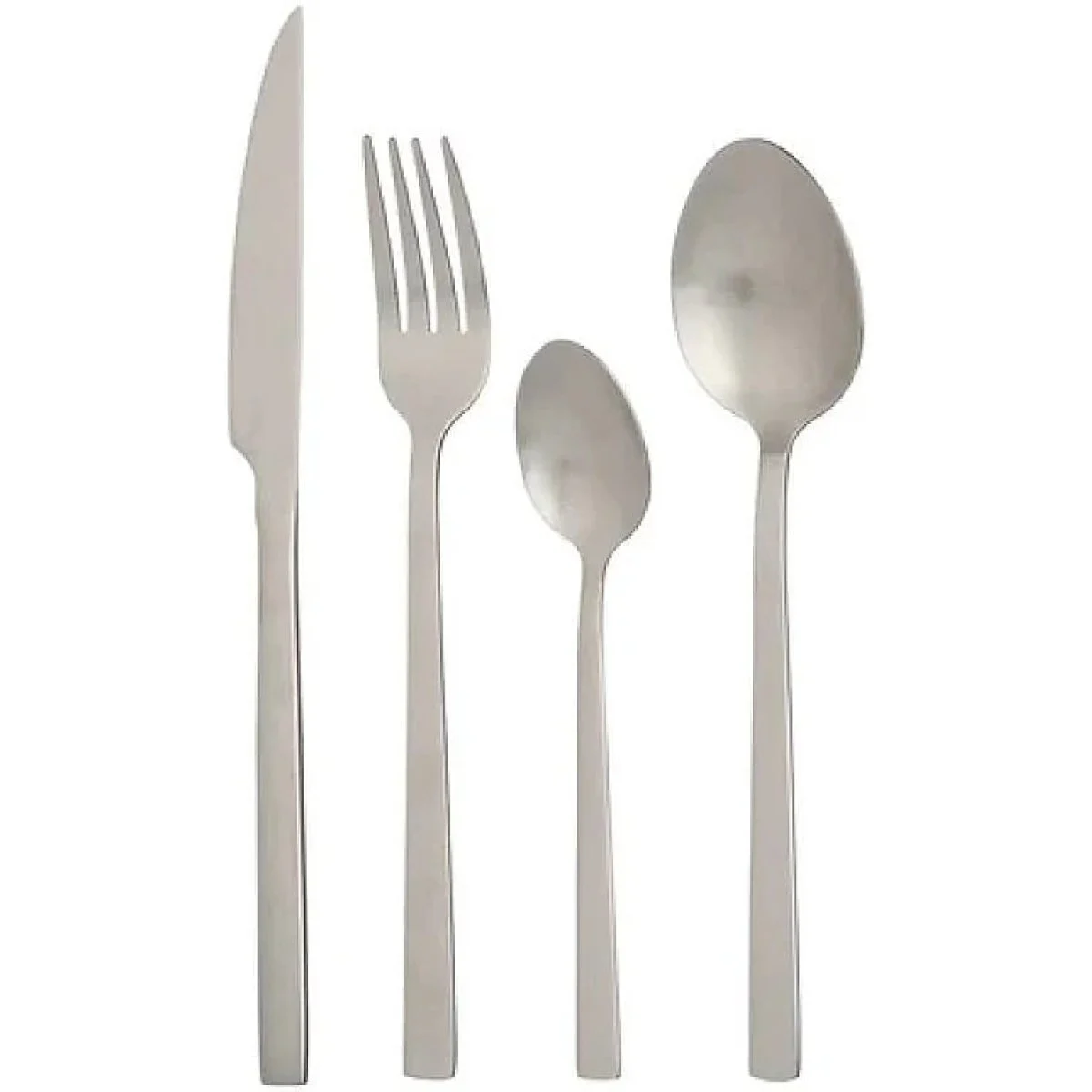 Cubertería Kinvara 16 Piezas Plata Mate