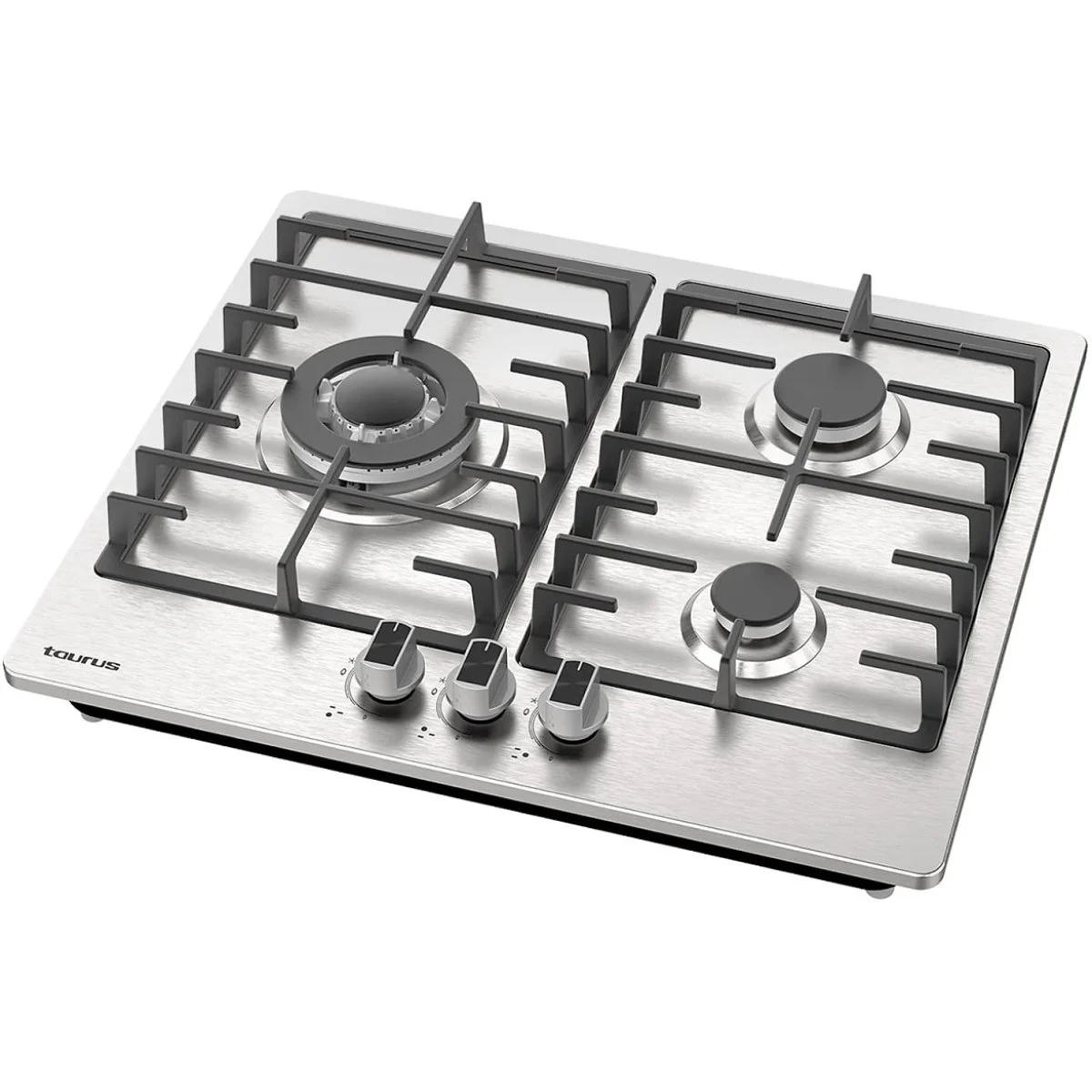 Encimera Gas Taurus GI3HB 3 Fuegos Inox 6050W